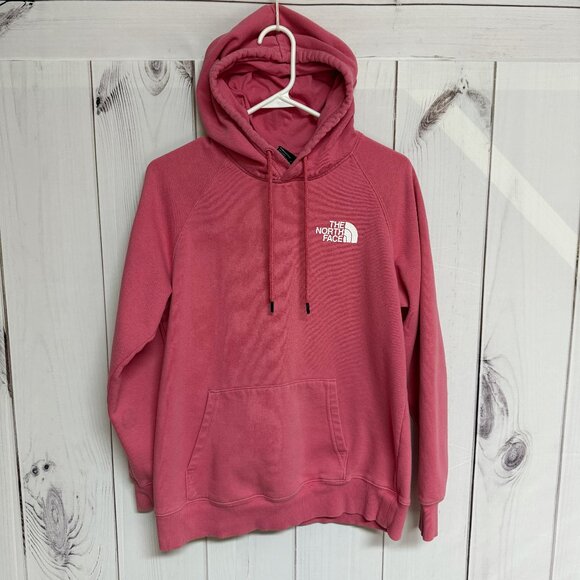 The North Face Women’s M Box Logo Pullover Hoodie – Pink - EUC - Picture 1 of 9